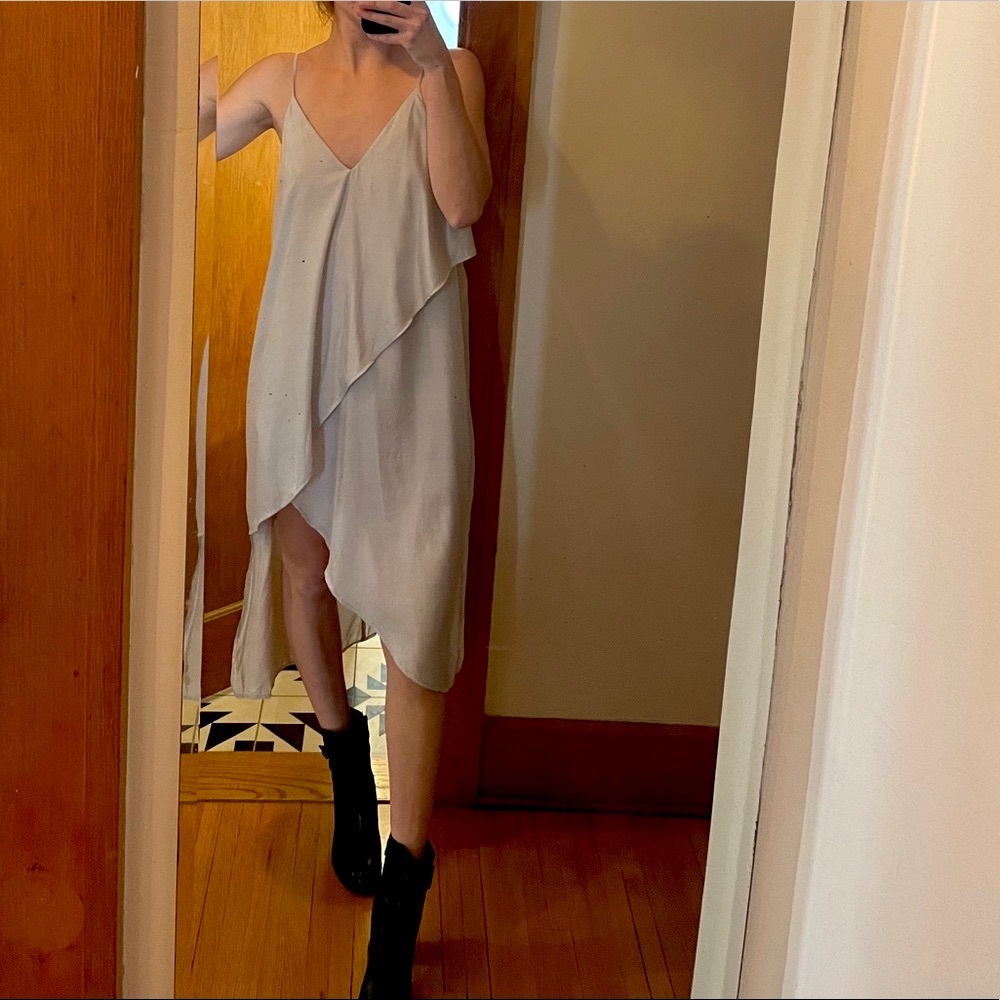 Free People stunning silver layered dress - Picture 3 of 12